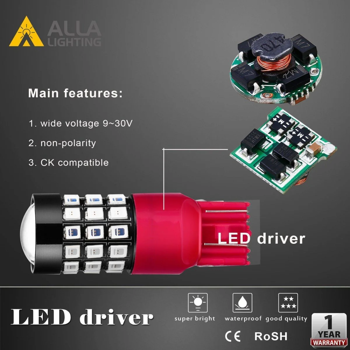 BA15S 1156 Strobe Brake Lights LED Flashing Stop Reverse Bulbs - Image 10