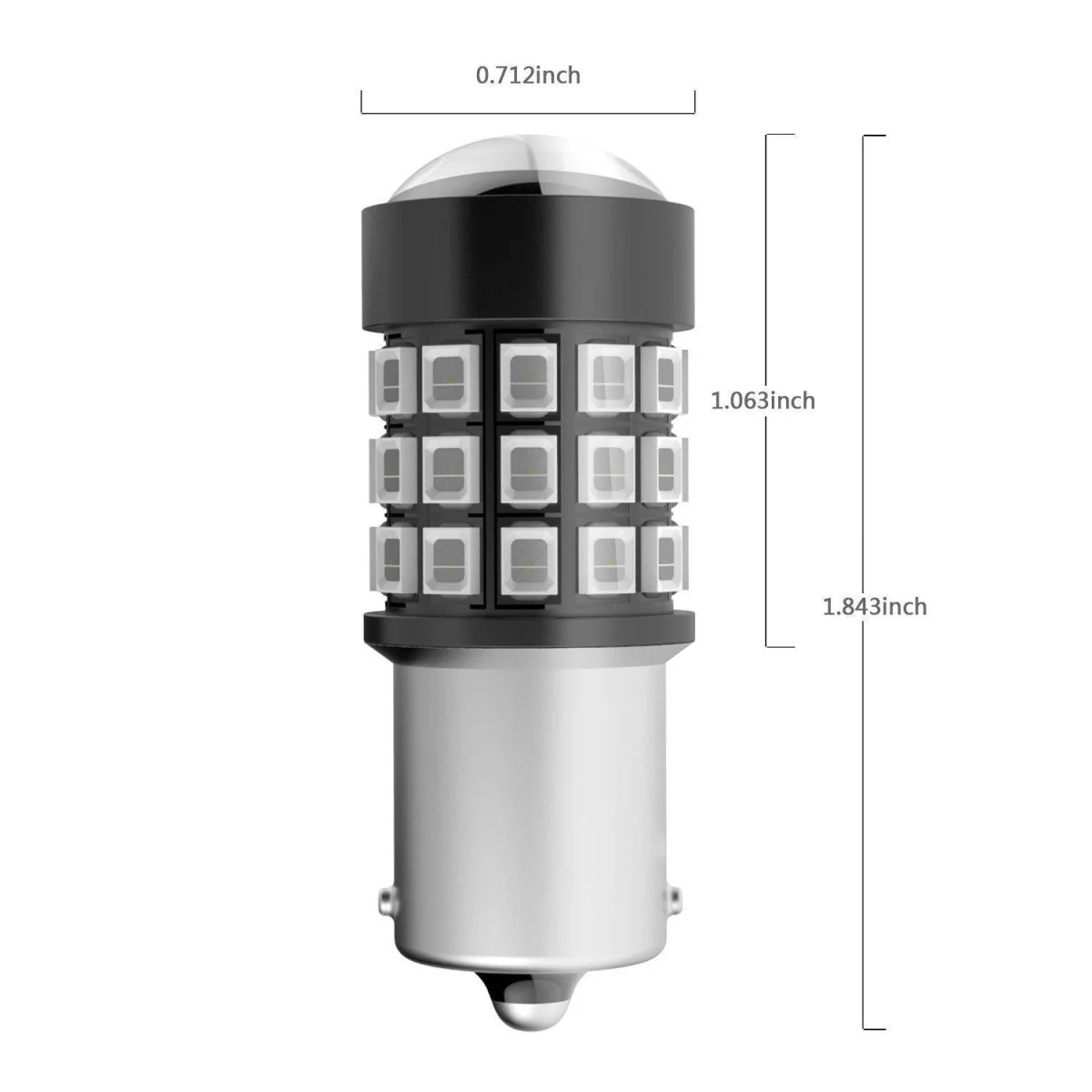 BA15S 1156 Strobe Brake Lights LED Flashing Stop Reverse Bulbs - Image 11
