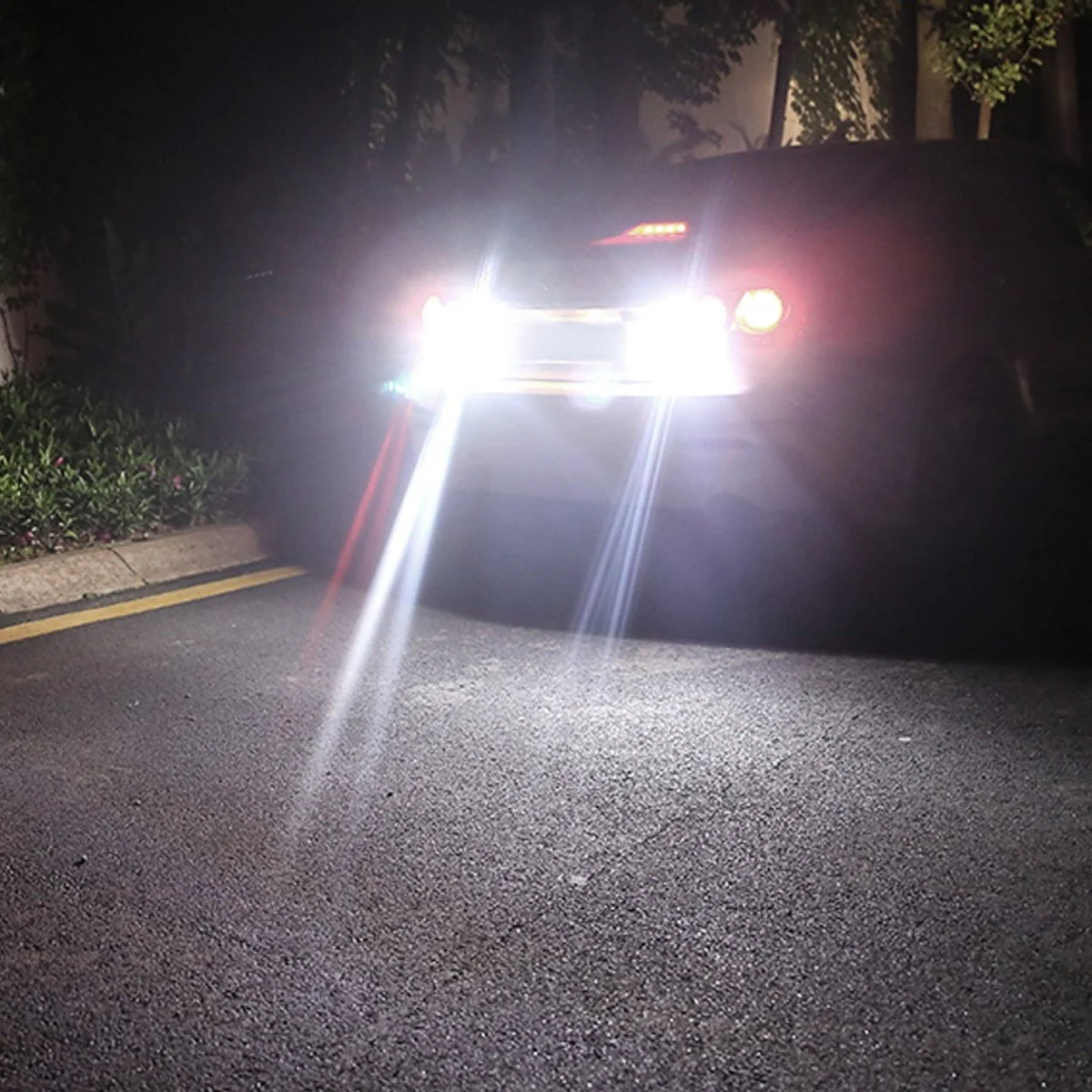 BA15S 7506 P21W 1156 CANBUS LED Bulbs Error Free Backup Reverse Lights - Image 2