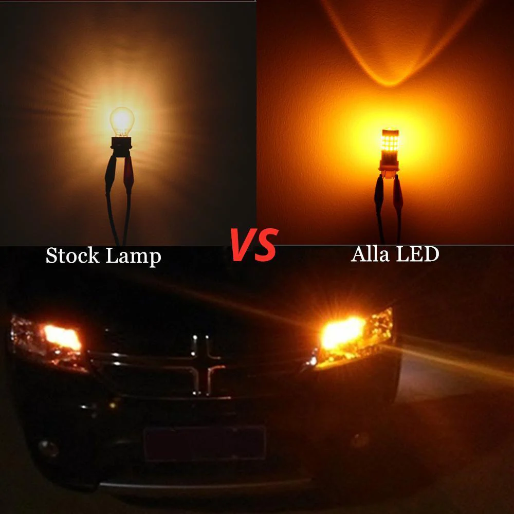 BAU15S 7507 LED Turn Signal Lights Bulbs 2835 39-SMD 12496 - Image 3