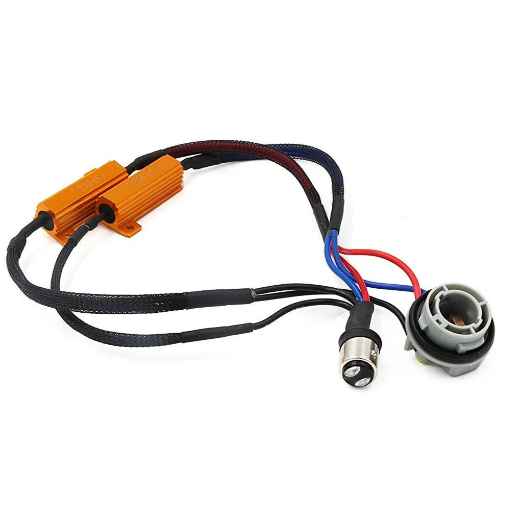BAY15D 1157 LED Resistors Fix Turn Signal Light Hyper Flash /Error Code - Image 5
