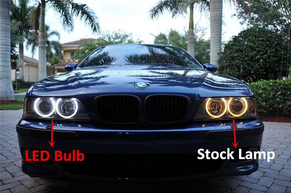 H8 CREE LED Angel Eyes 360-Degree Halo Light Bulb Lamp 6000K Xenon White for BMW - Image 7