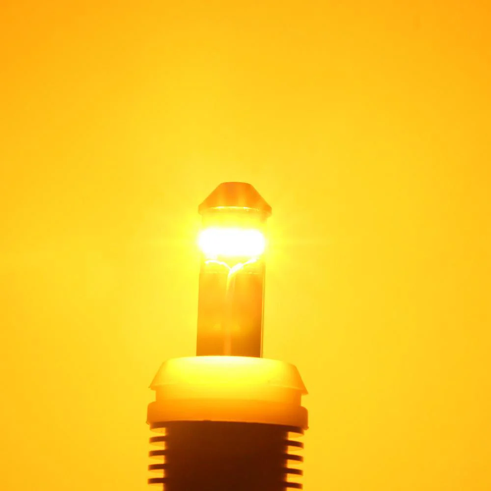 CAN-BUS 7440 WY21W LED Bulbs Amber Yellow Turn Signal Lights - Image 8