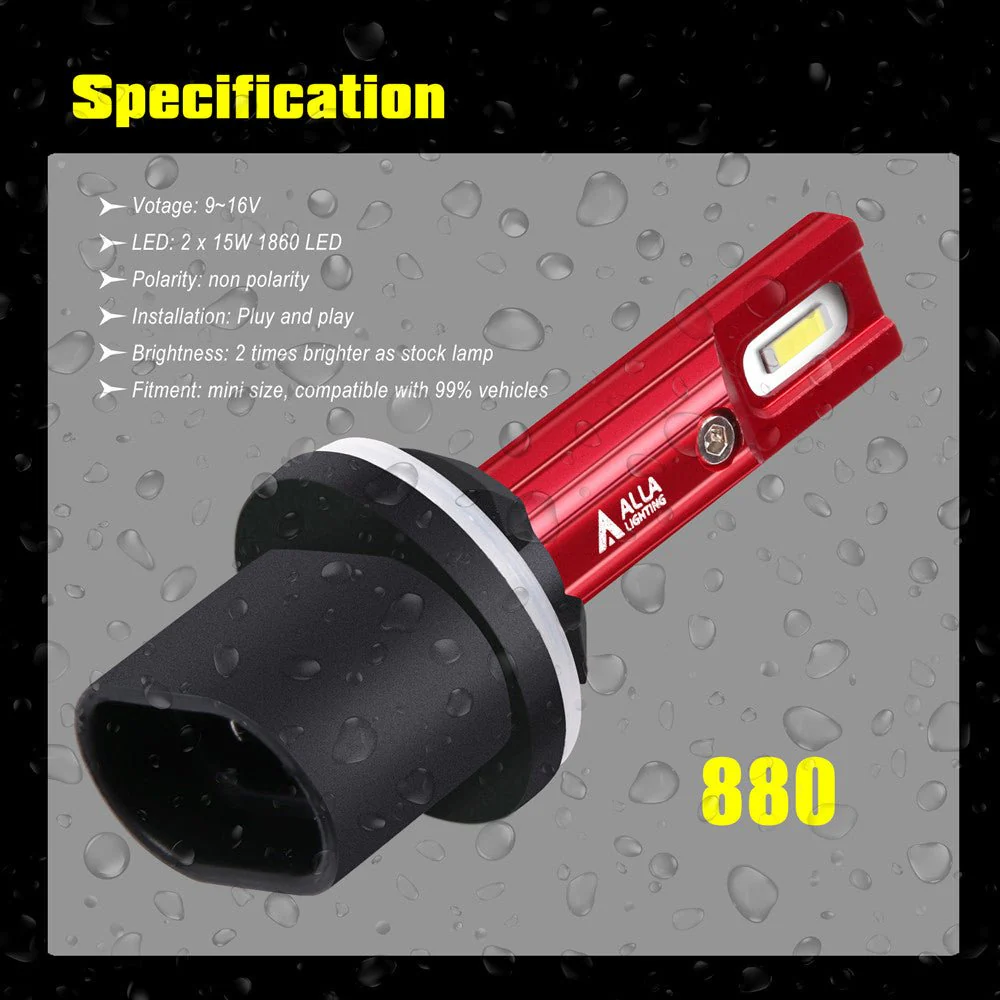 CAN-Bus 899 880 Fog Lights Super Bright LED Bulbs 893 884 892 H27 12V - Image 7