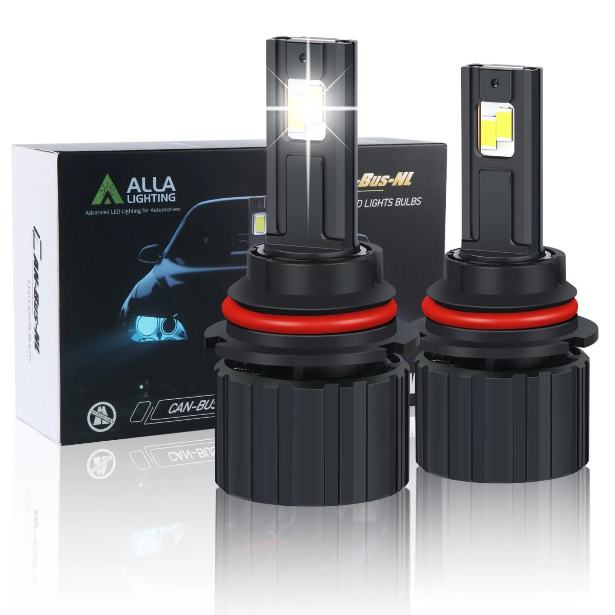 CAN-Bus 9004 LED Forward Lightings Conversion Kit Bulbs HB1, White - Image 9