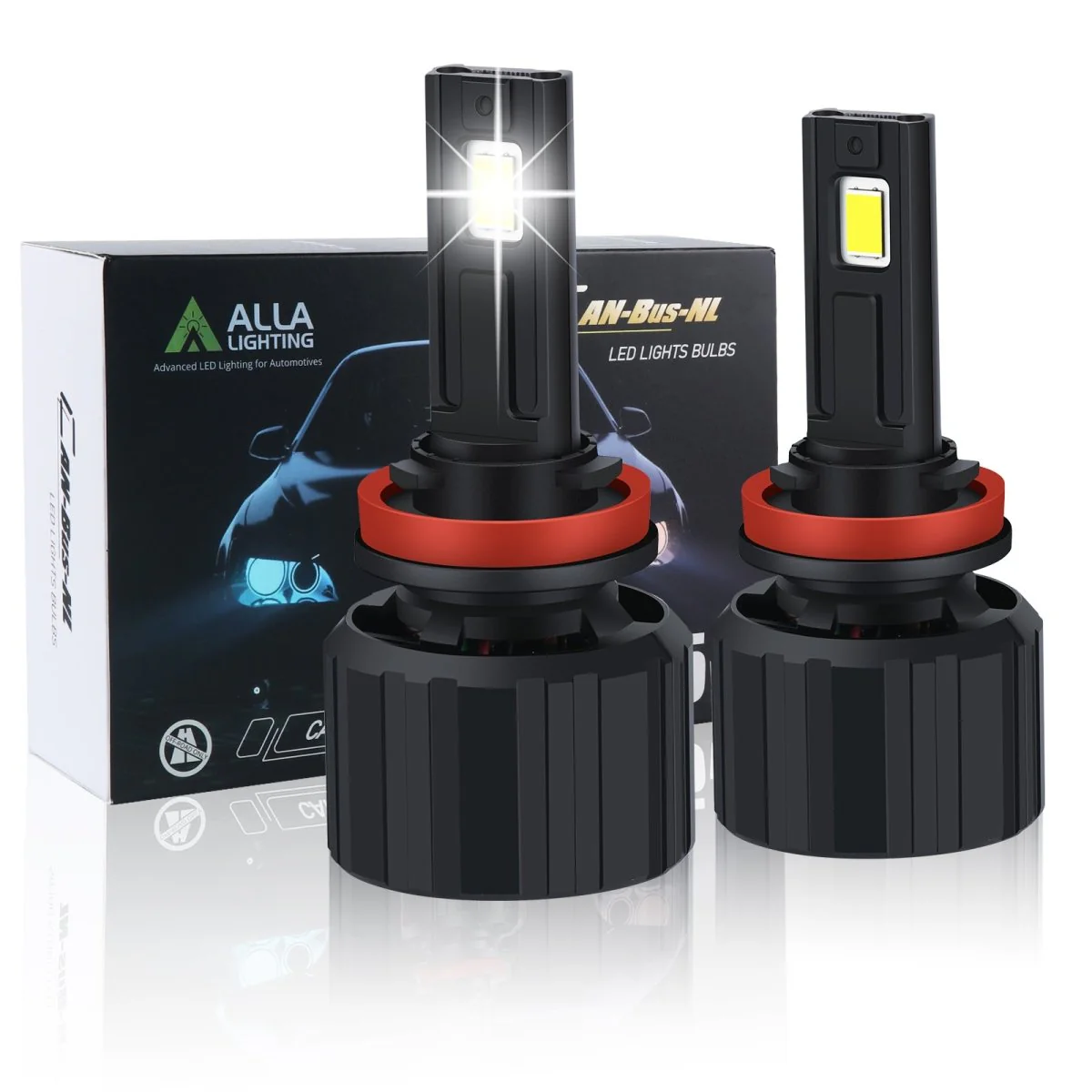 Brightest H11 LED Forward Lightings Conversion Kit Bulbs H8 H9, White - Image 10