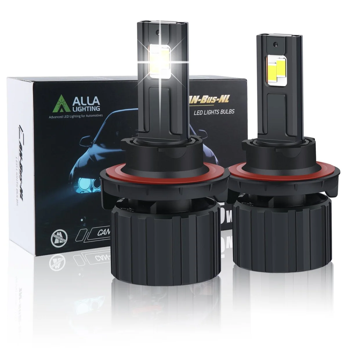 Brightest H13 LED Forward Lightings Conversion Kit Bulbs 9008, White - Image 10