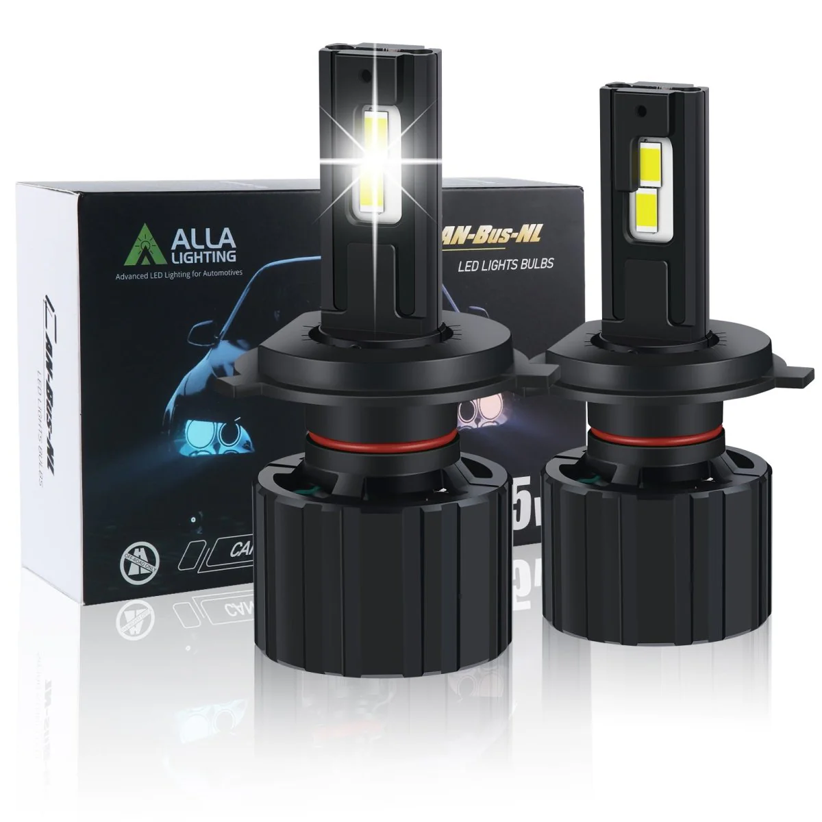 Brightest H4 LED Forward Lightings Conversion Kit Bulbs HB2 9003, White - Image 10