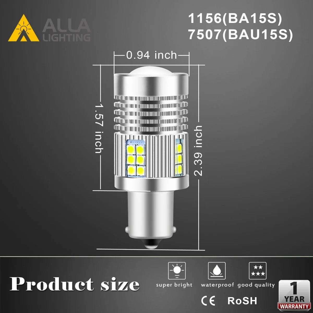 CANbus BA15S 1156 LED Bulb Turn Signal/Reverse Lights 3497 1156NA 7506 - Image 12