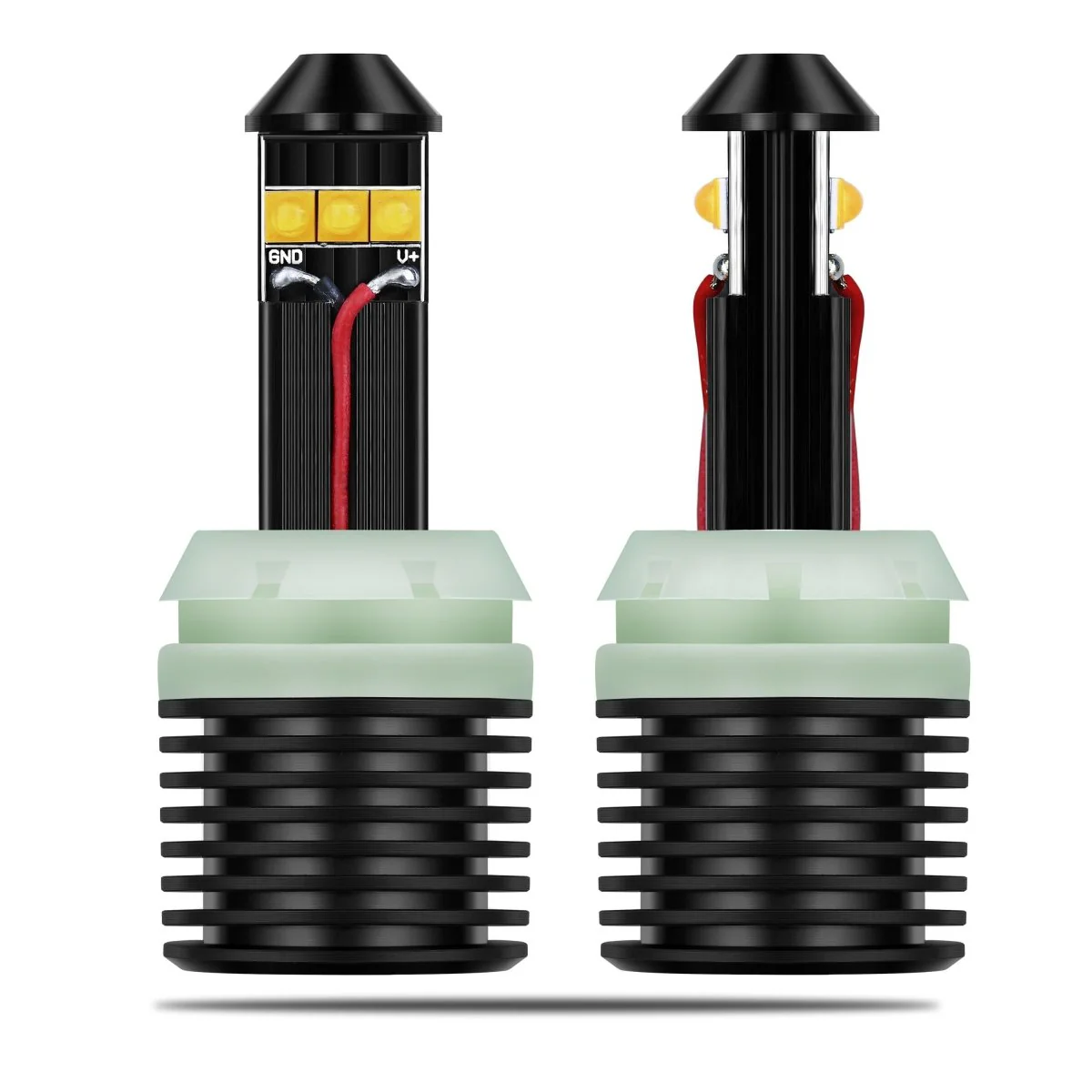 CAN-BUS BA15S 1156 LED Signal Lights Bulbs Amber Yellow Blinker Lights - Image 16