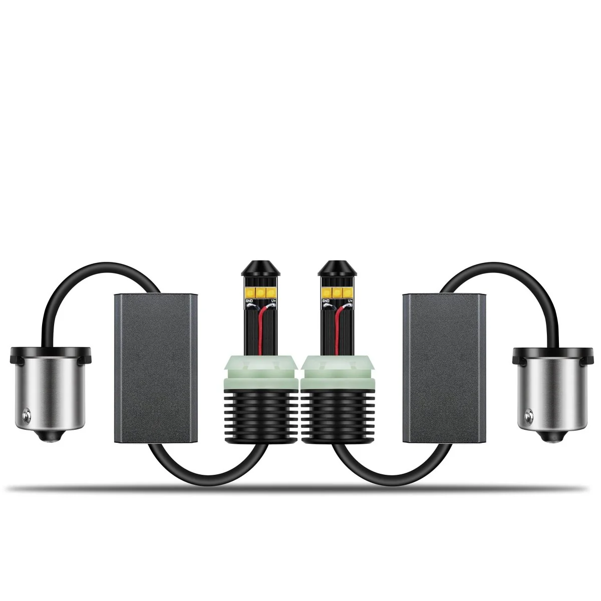 CAN-BUS BA15S 1156 LED Signal Lights Bulbs Amber Yellow Blinker Lights - Image 17