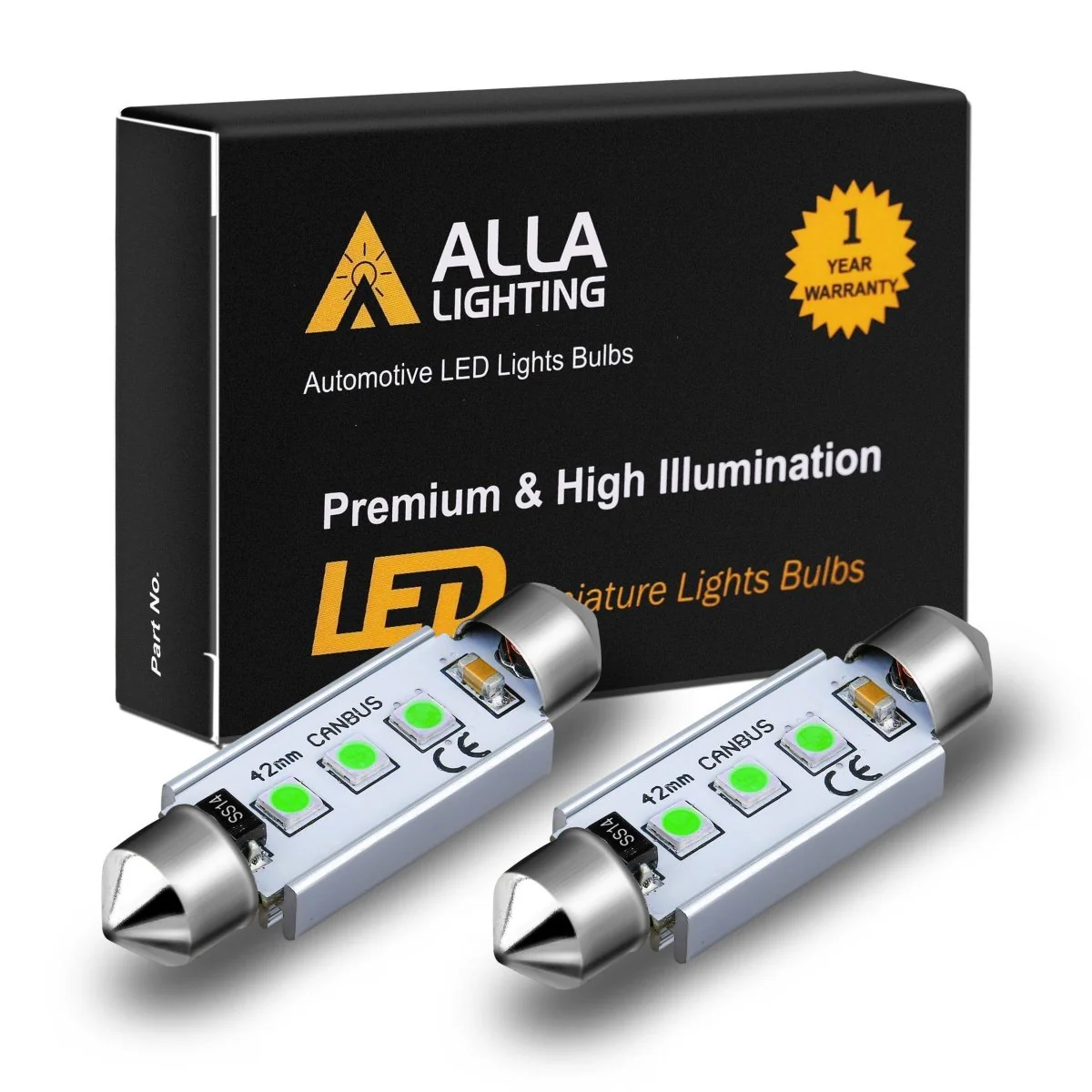 CANBUS C5W 6418 LED Lights Bulbs, Super Bright 6486X Replacement - Image 11