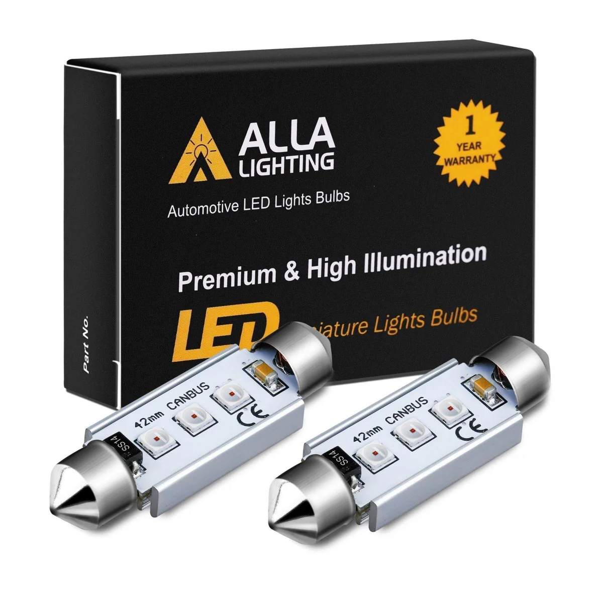 CANBUS C5W 6418 LED Lights Bulbs, Super Bright 6486X Replacement - Image 13