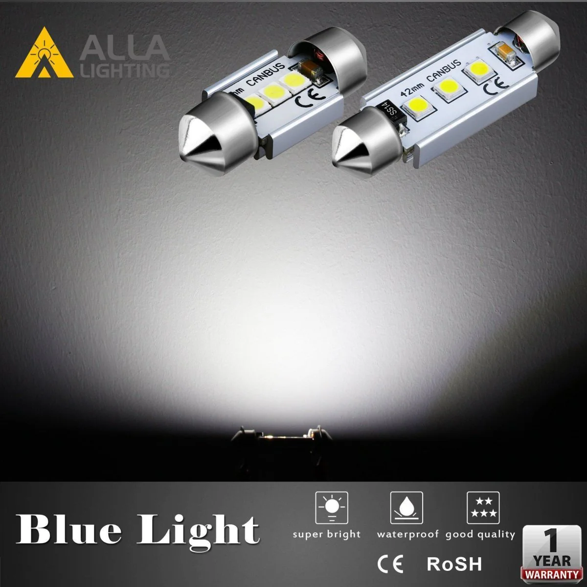 CANBUS C5W 6418 LED Lights Bulbs, Super Bright 6486X Replacement - Image 5