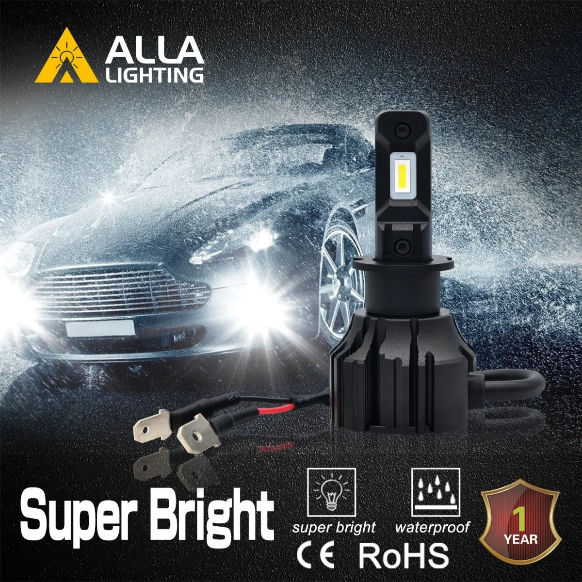 CANBUS H3 Fog Lights Bulbs | Super Bright LED 12V Upgrade Halogen Lamp - Image 4
