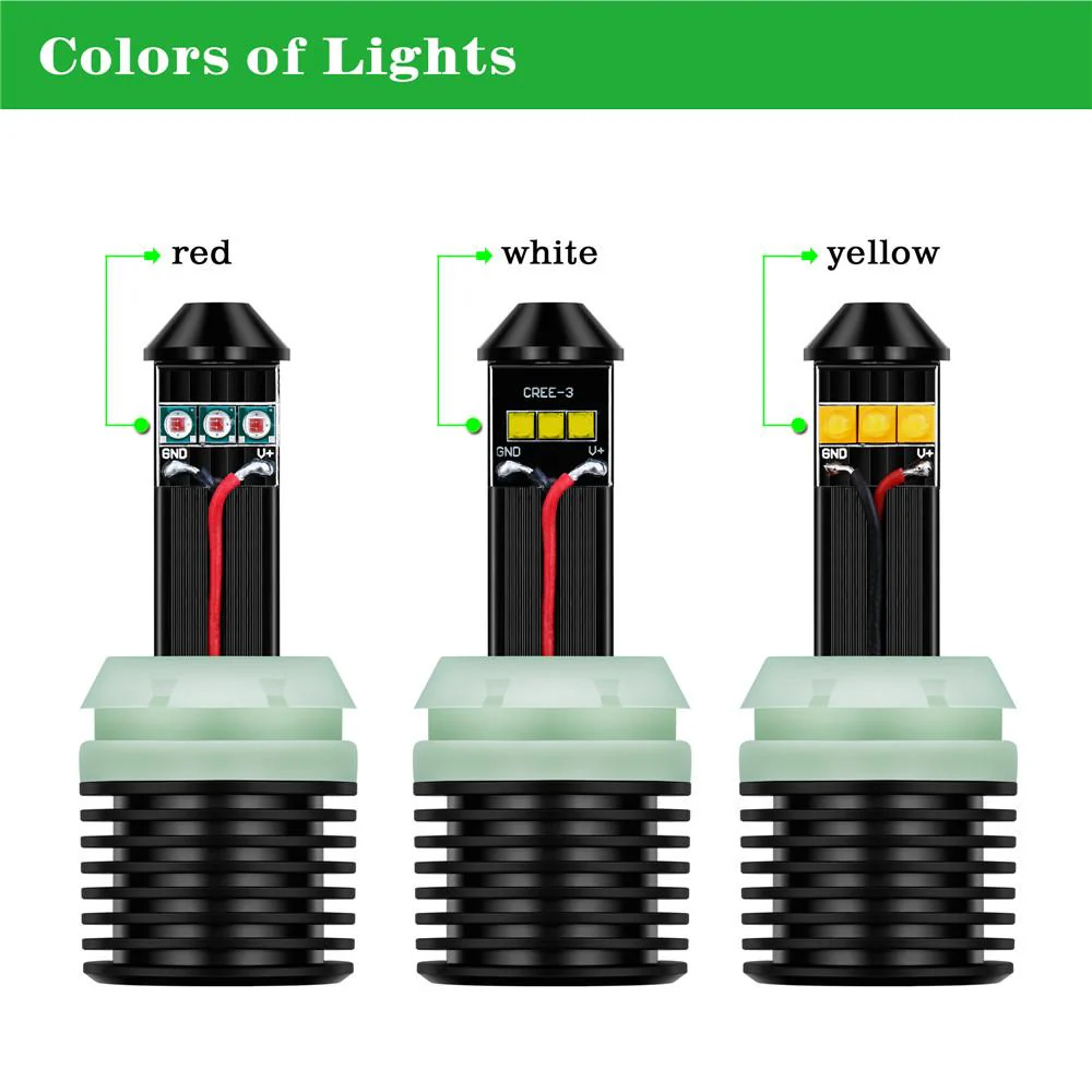 CAN-BUS WY21W 7440 LED Bulbs Turn Signal Lights 7440NAK - Image 5