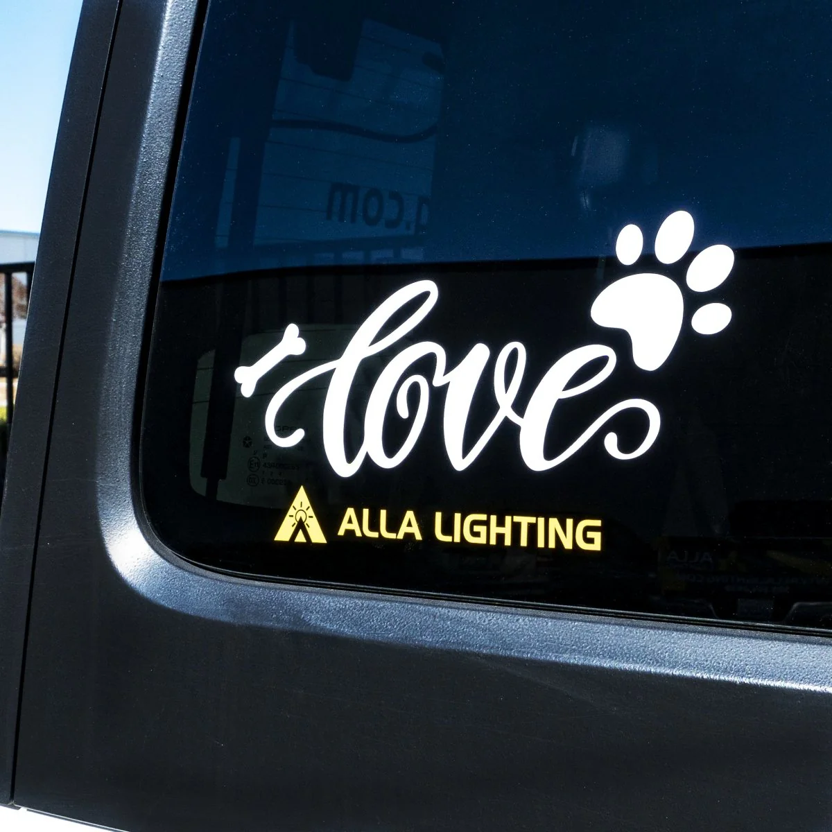 Car Decal | I Love Pets | Cat, Dog Stickers for Cars, Trucks