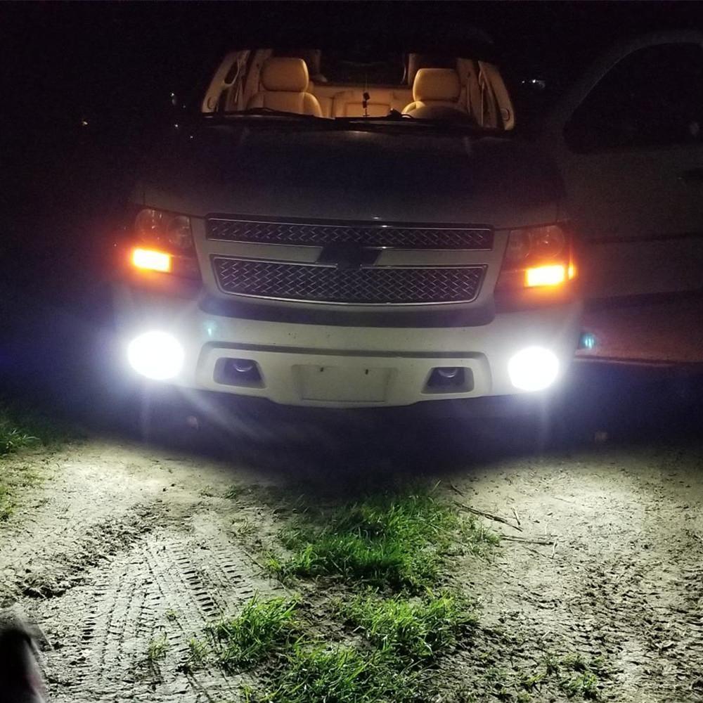 COB-72 HB4 9006 LED Fog Light Bulbs, 6500K White/8000K Blue/3000K Amber Yellow - Image 4