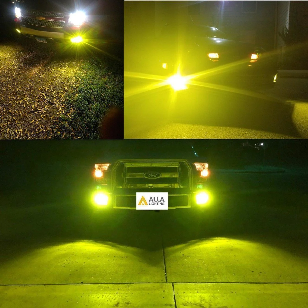 COB-72 HB4 9006 LED Fog Light Bulbs, 6500K White/8000K Blue/3000K Amber Yellow - Image 8