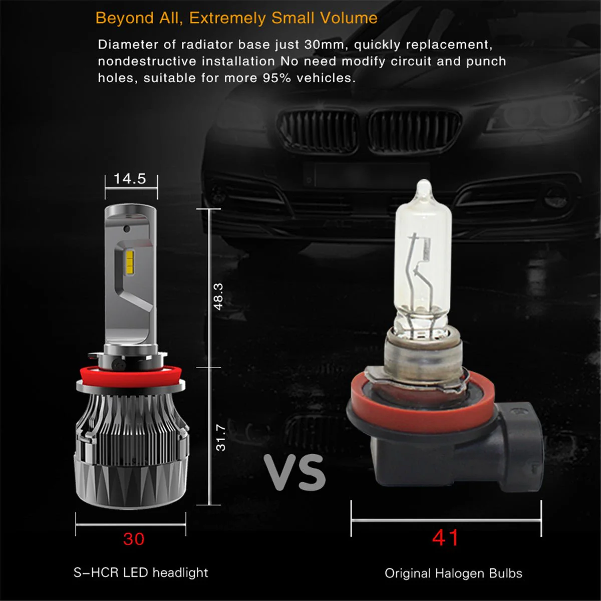 Combo 9005 9006 LED Forward Lightings Bulbs, White High Beam and Low Beam - Image 9