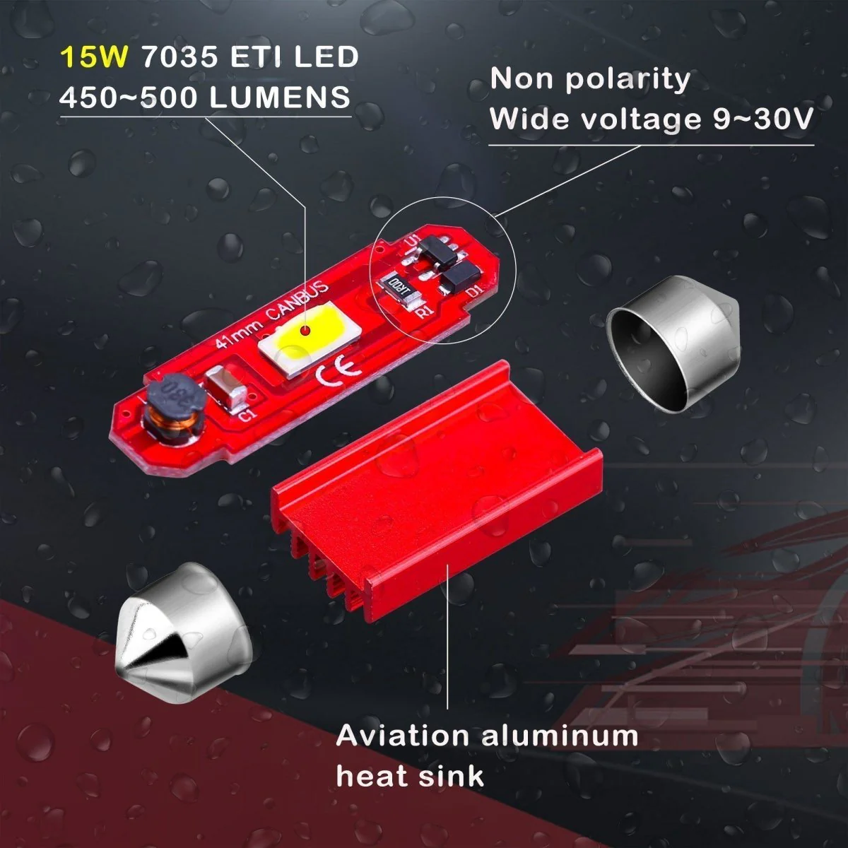 DE3425 6486X LED Bulbs Festoon License Plate Interior Map Dome Lights - Image 17
