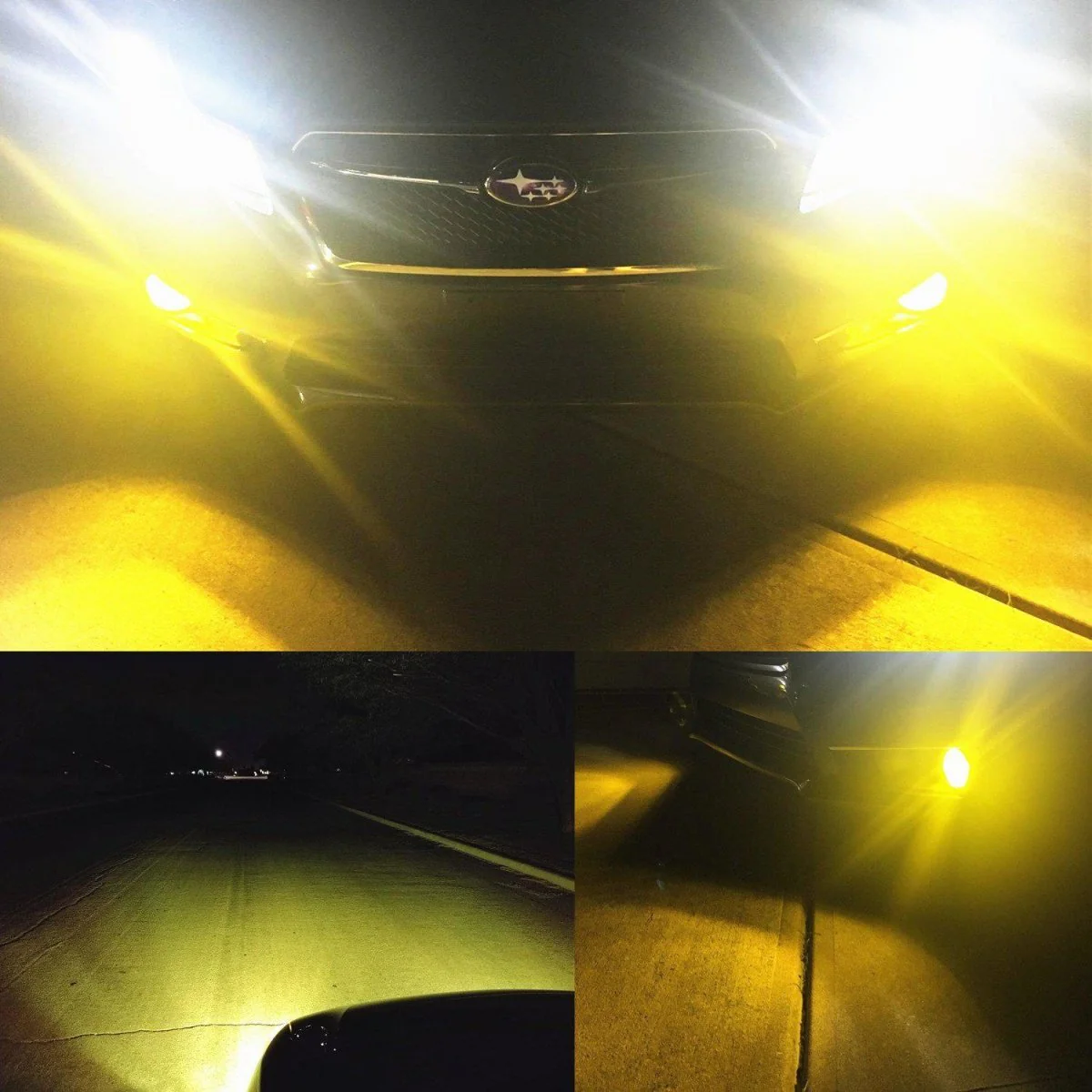 H1 LED Bulbs Super Bright 12V Fog Lights, 6000K White/3000K Yellow - Image 3