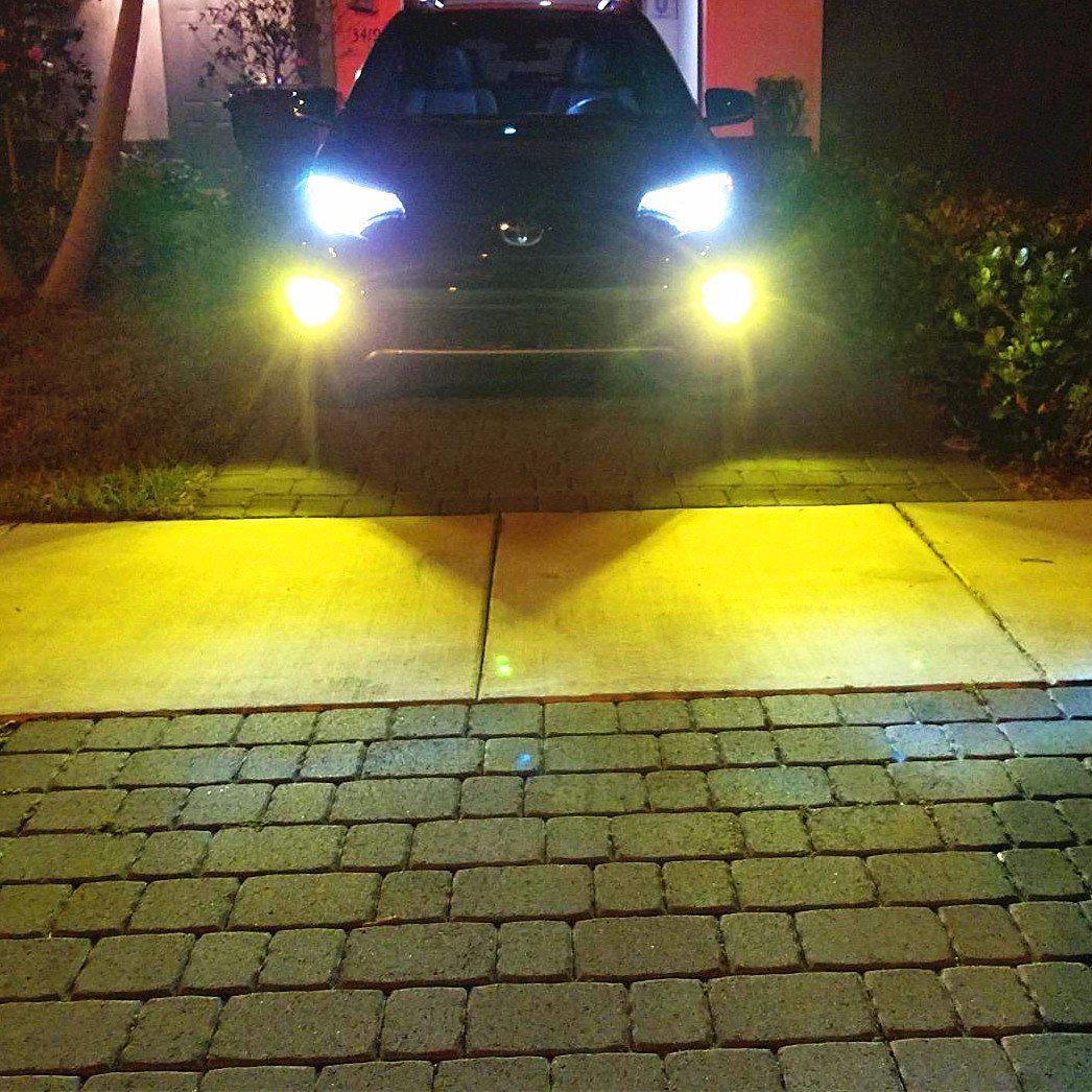 H1 LED Bulbs Super Bright 12V Fog Lights, 6000K White/3000K Yellow - Image 9