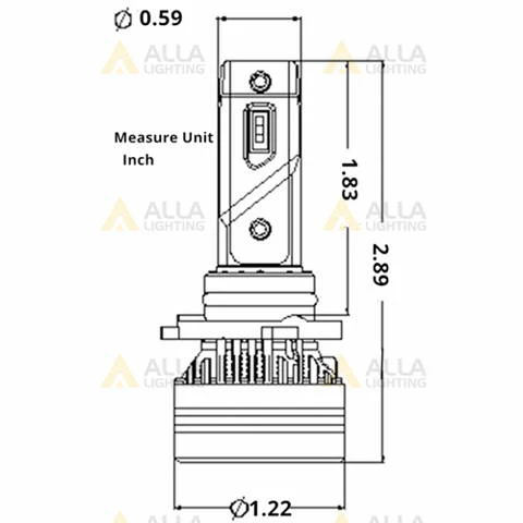 FL-BH H8 H9 H11 LED Bulbs High, Low Beam Forward Lightings Replacement, White - Image 12