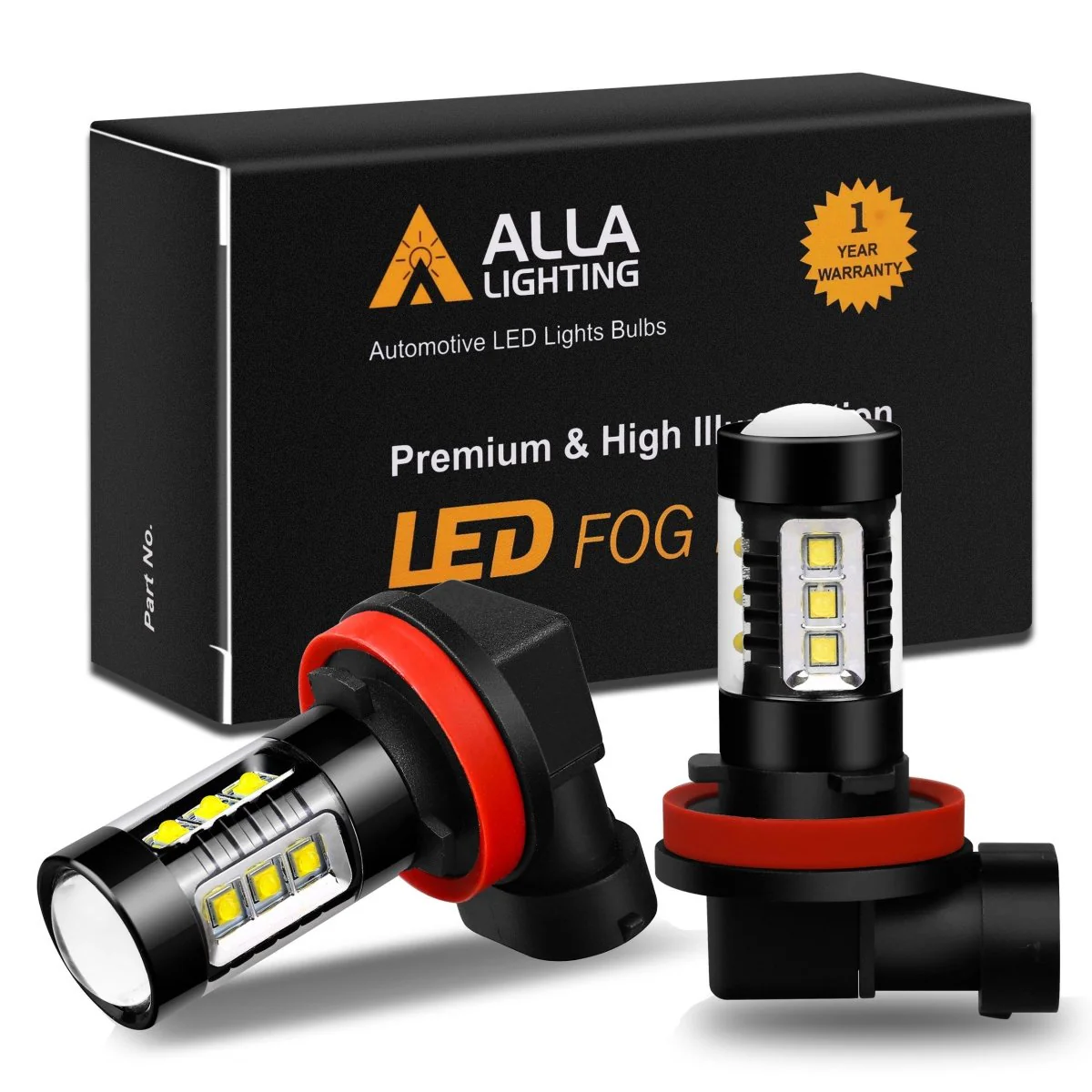 H11 H16 H8 LED Fog Lights Bulbs High Power 80W Cree DRL, 6000K White - Image 5