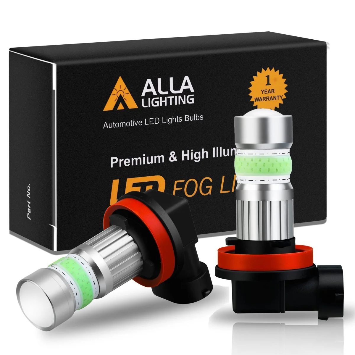 COB-72 H8 H11 LED Fog Light Bulbs, 6500K White/8000K Blue/3000K Amber Yellow - Image 15