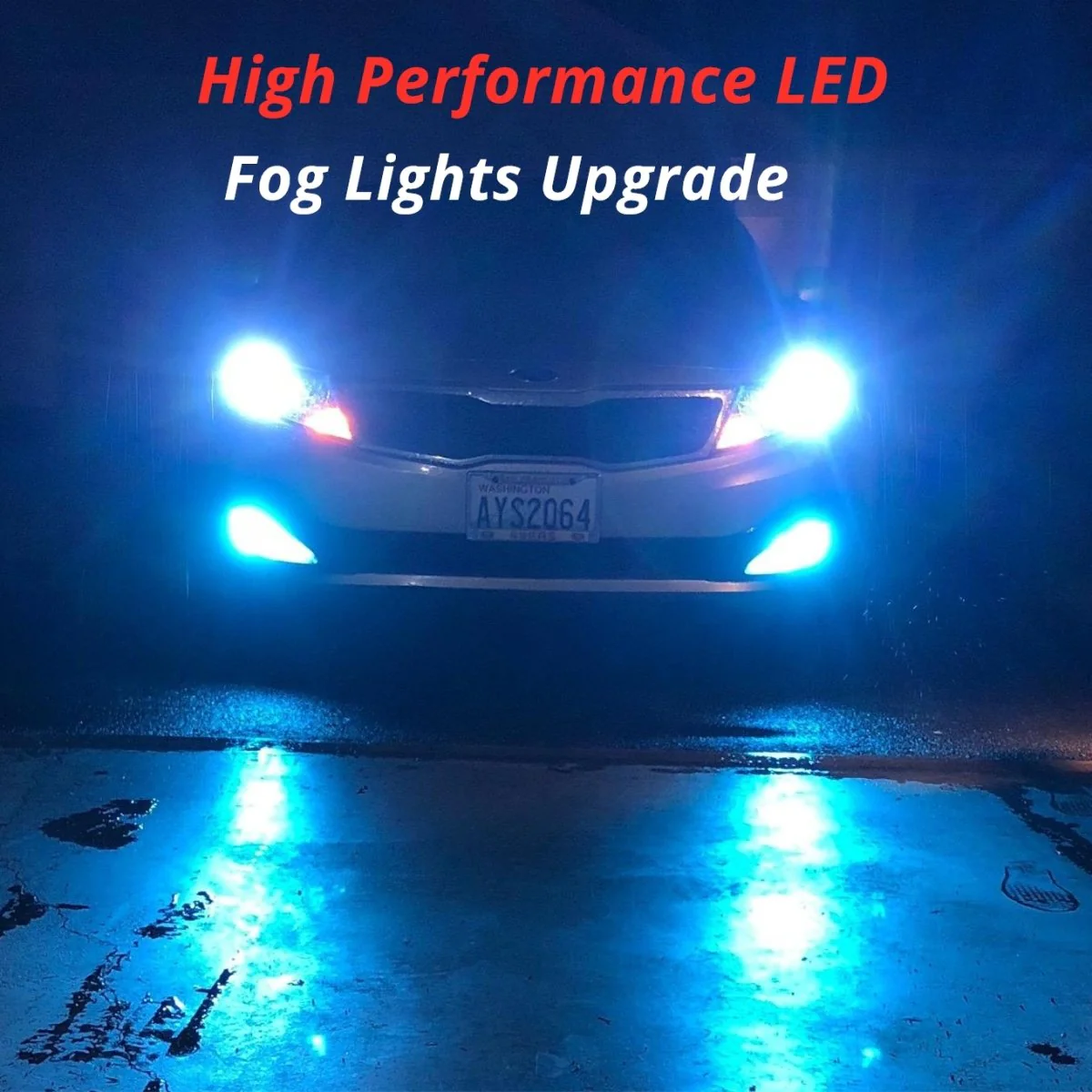 COB-72 H8 H11 LED Fog Light Bulbs, 6500K White/8000K Blue/3000K Amber Yellow - Image 17