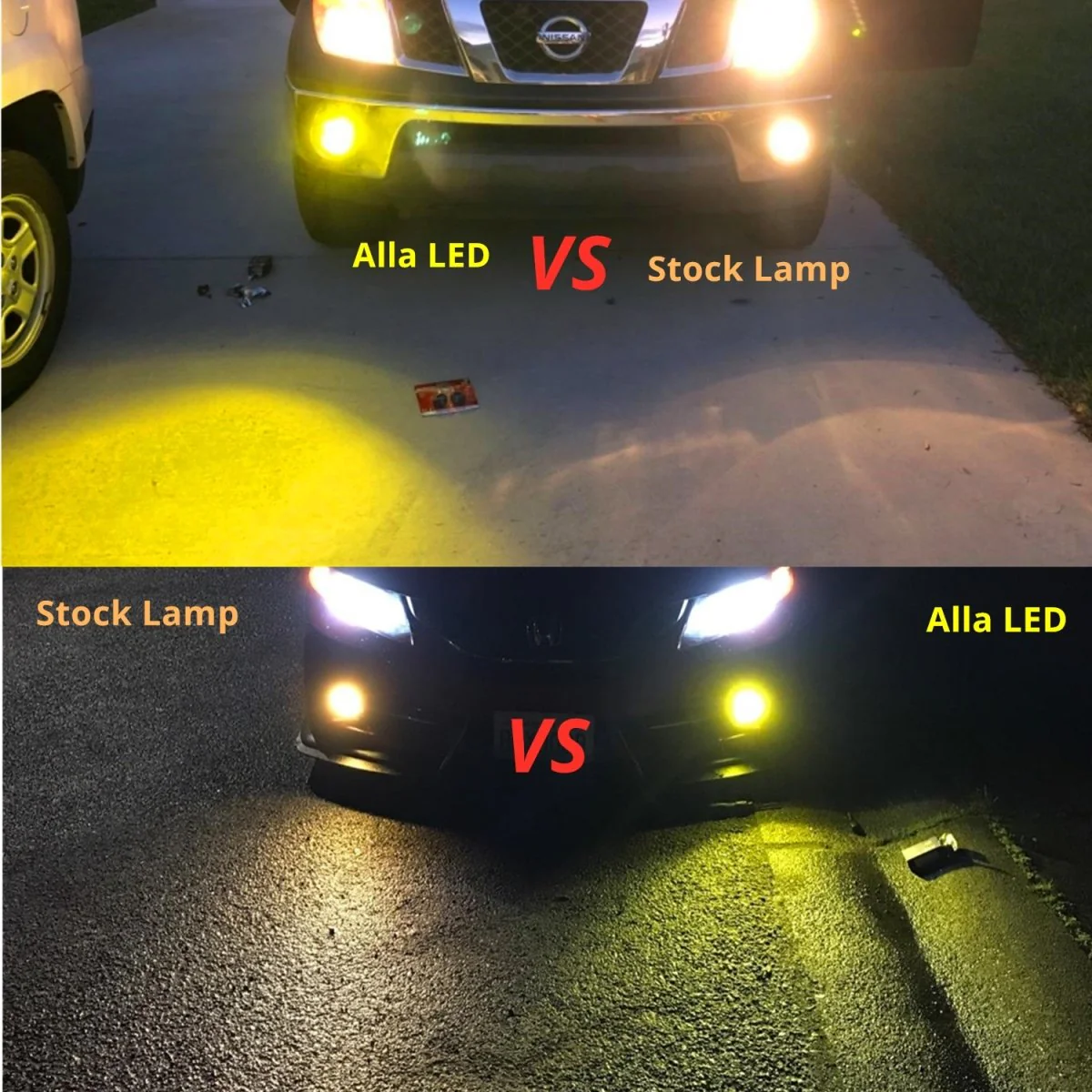 COB-72 H8 H11 LED Fog Light Bulbs, 6500K White/8000K Blue/3000K Amber Yellow - Image 8