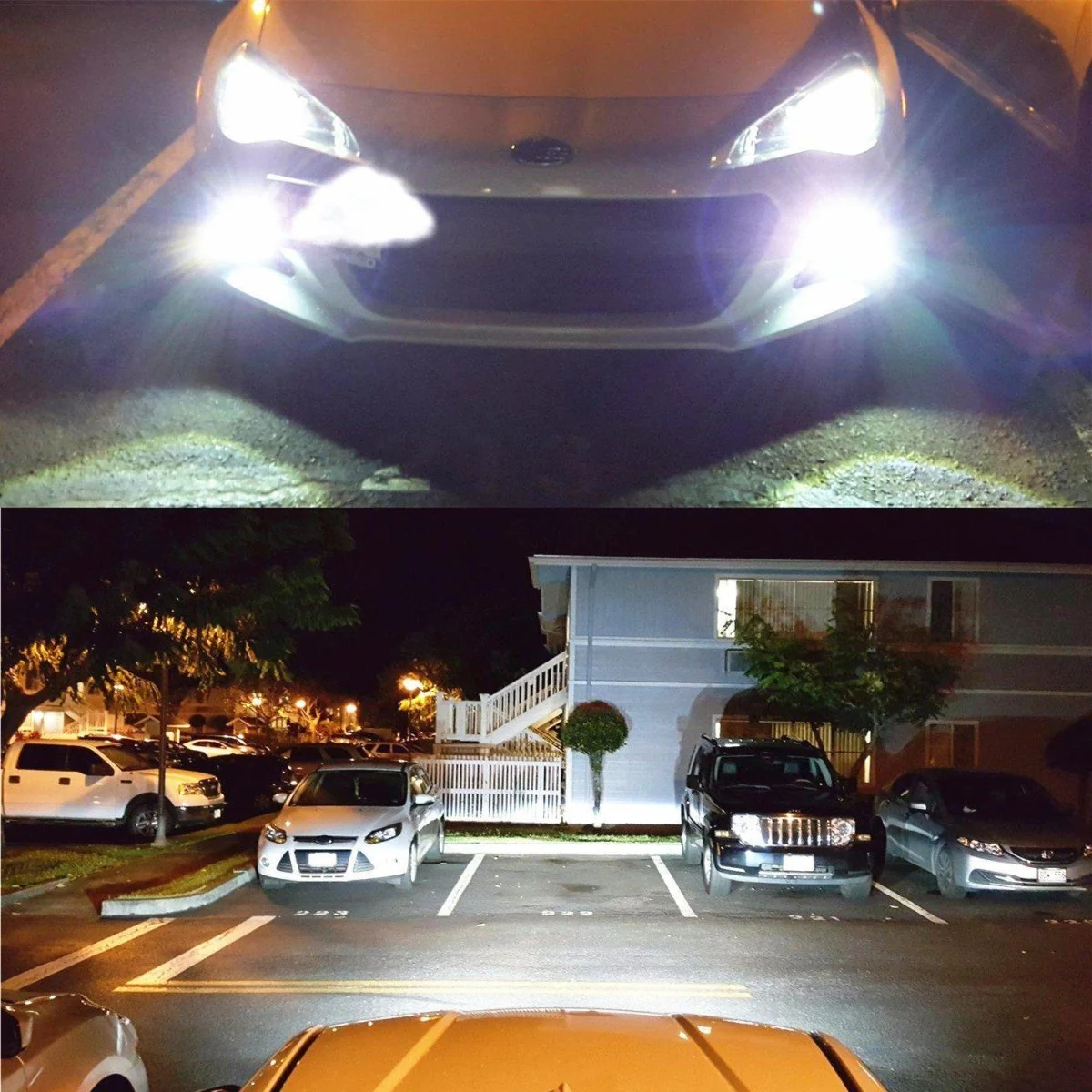H3 LED Bulbs Super Bright 12V Fog Lights, 6000K White/3000K Yellow - Image 5