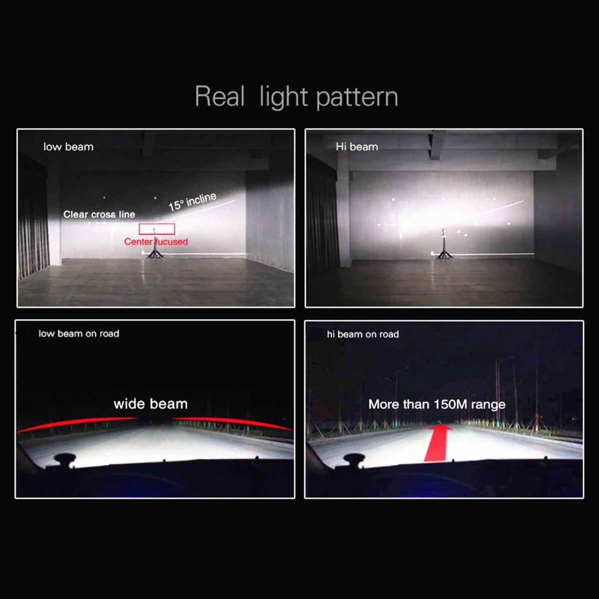 D-CR H4 HB2 9003 LED Forward Lightings Bulbs Replacement, 6000K Xenon White - Image 13