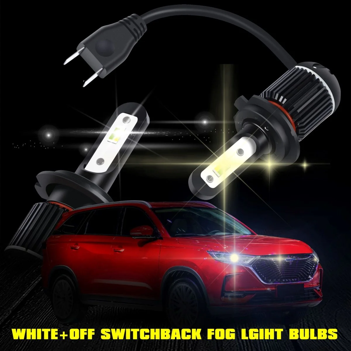 H7 LED Switchback Fog Lights, DRL Bulbs | 6K White/3K Yellow - Image 9