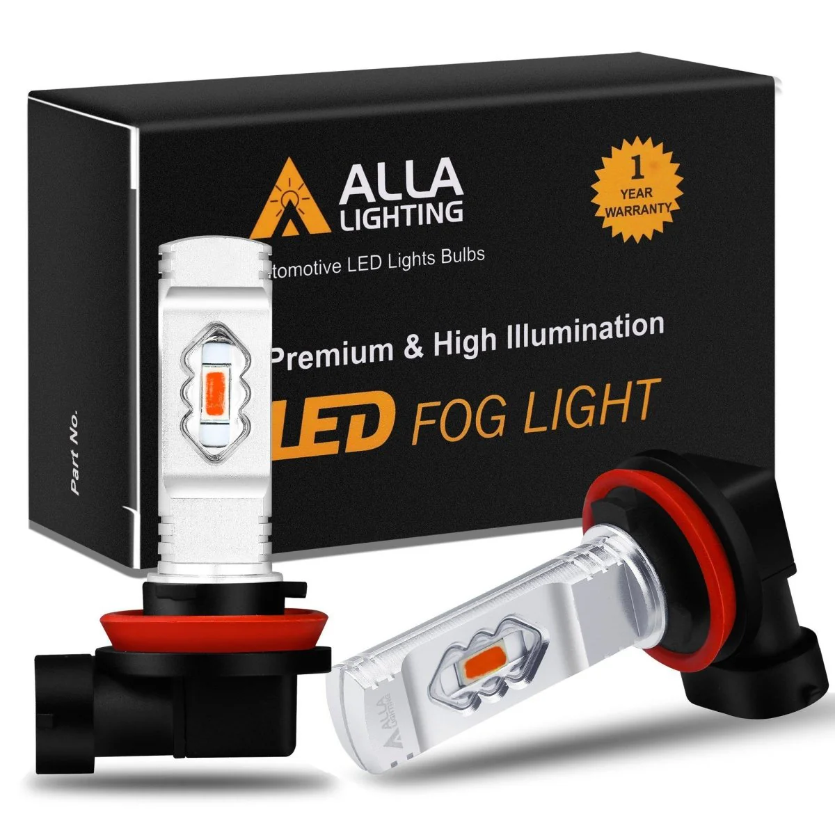 H8 H11 H16 LED Fog Lights Bulbs 12V, 6K White/3K Yellow/Red/8K Blue - Image 10