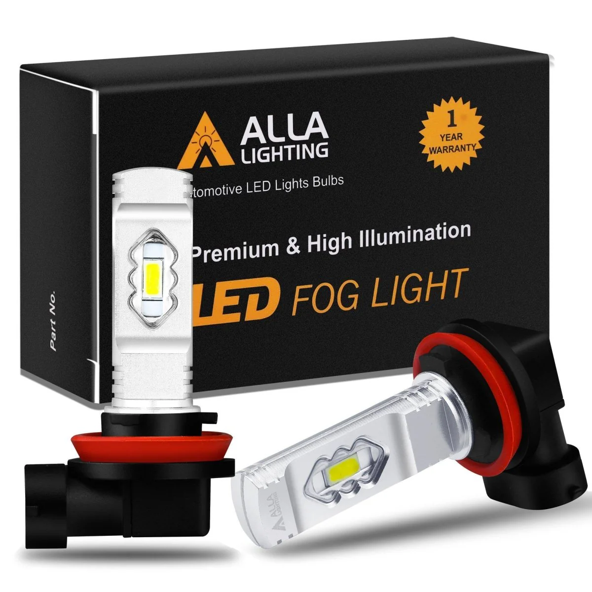 H8 H11 H16 LED Fog Lights Bulbs 12V, 6K White/3K Yellow/Red/8K Blue - Image 2