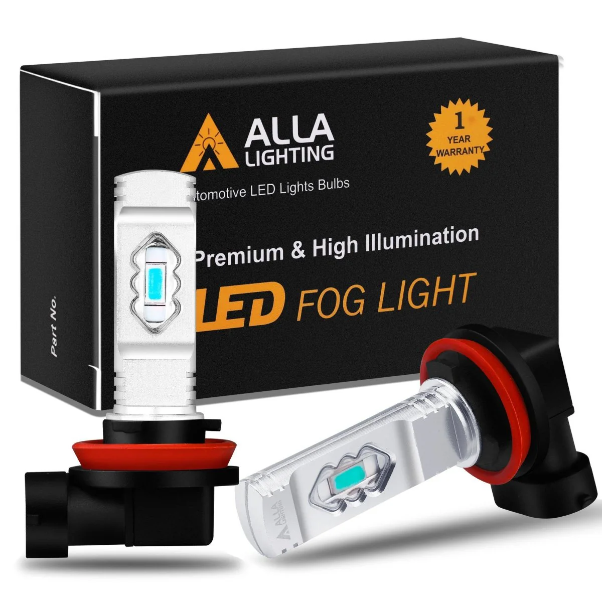 H8 H11 H16 LED Fog Lights Bulbs 12V, 6K White/3K Yellow/Red/8K Blue - Image 8