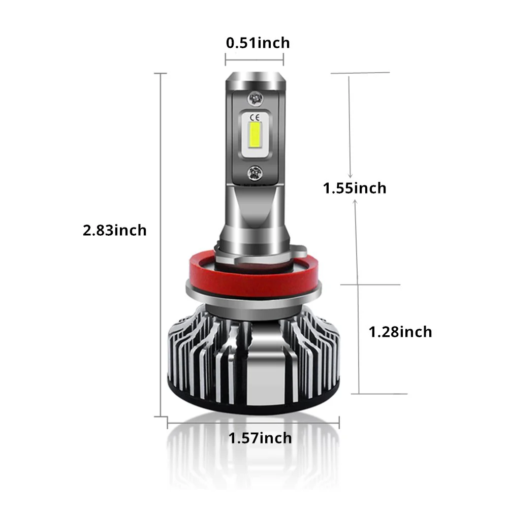 TS-CR H8 H11 H9 LED Forward Lightings Bulbs Replacement for Motorcycles, Cars, Trucks - Image 6