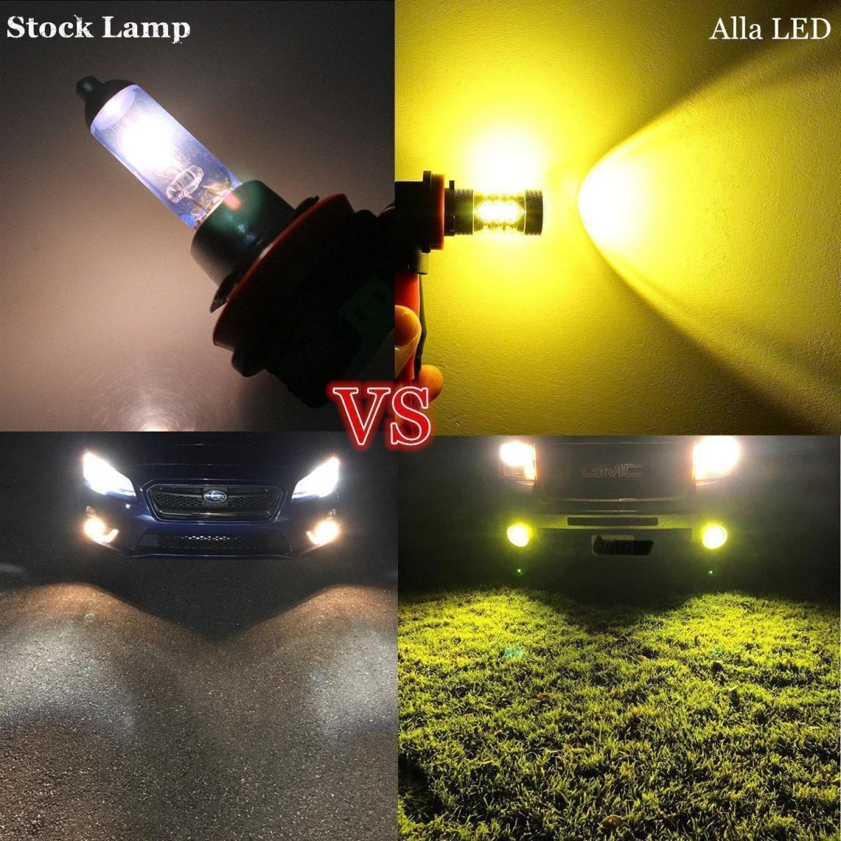 H8 H11 LED Bulbs Fog Lights Upgrade H16 for Cars, Trucks, 3000K Yellow - Image 3