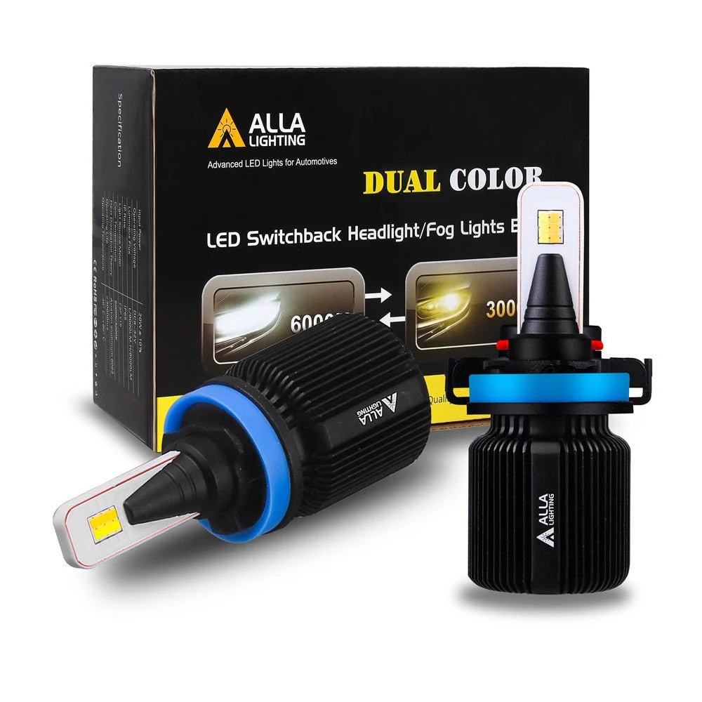 H8 H11 Switchback LED Forward Lightings, Fog Lights Bulbs, 6K White/3K Yellow - Image 8