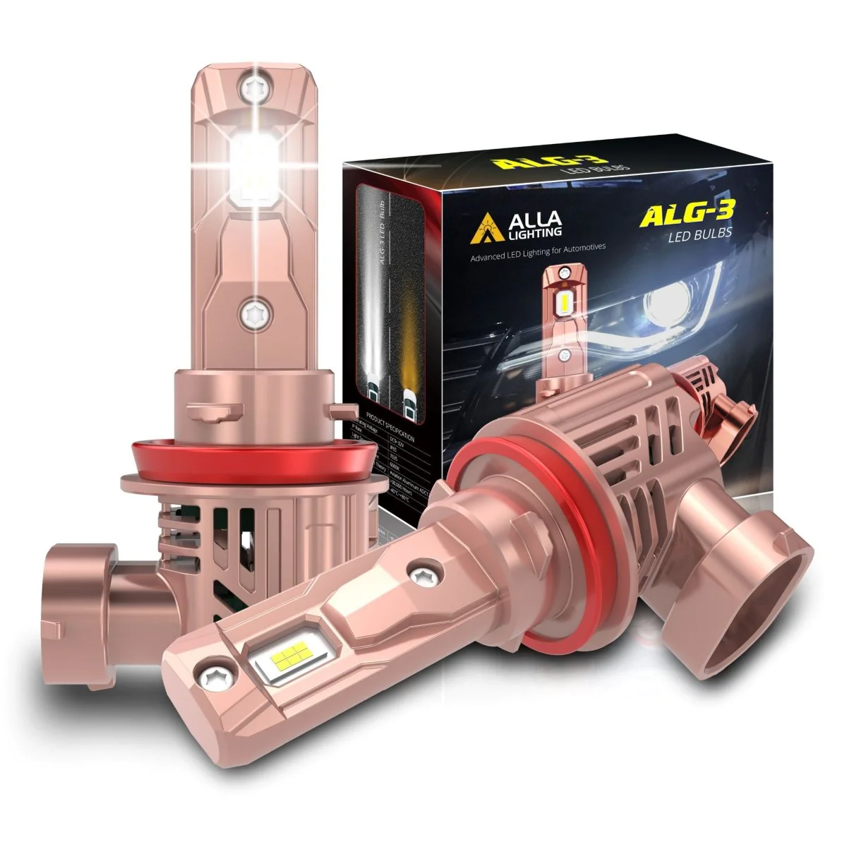 Mini H8 H9 H11 LED Forward Lightings Bulbs, Fog Lights, DRL, White - Image 8