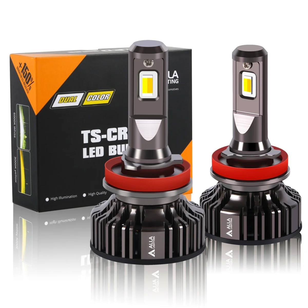 H8 H9 H11 LED Switchback White/Yellow Forward Lightings, Fog Lights Bulbs - Image 10