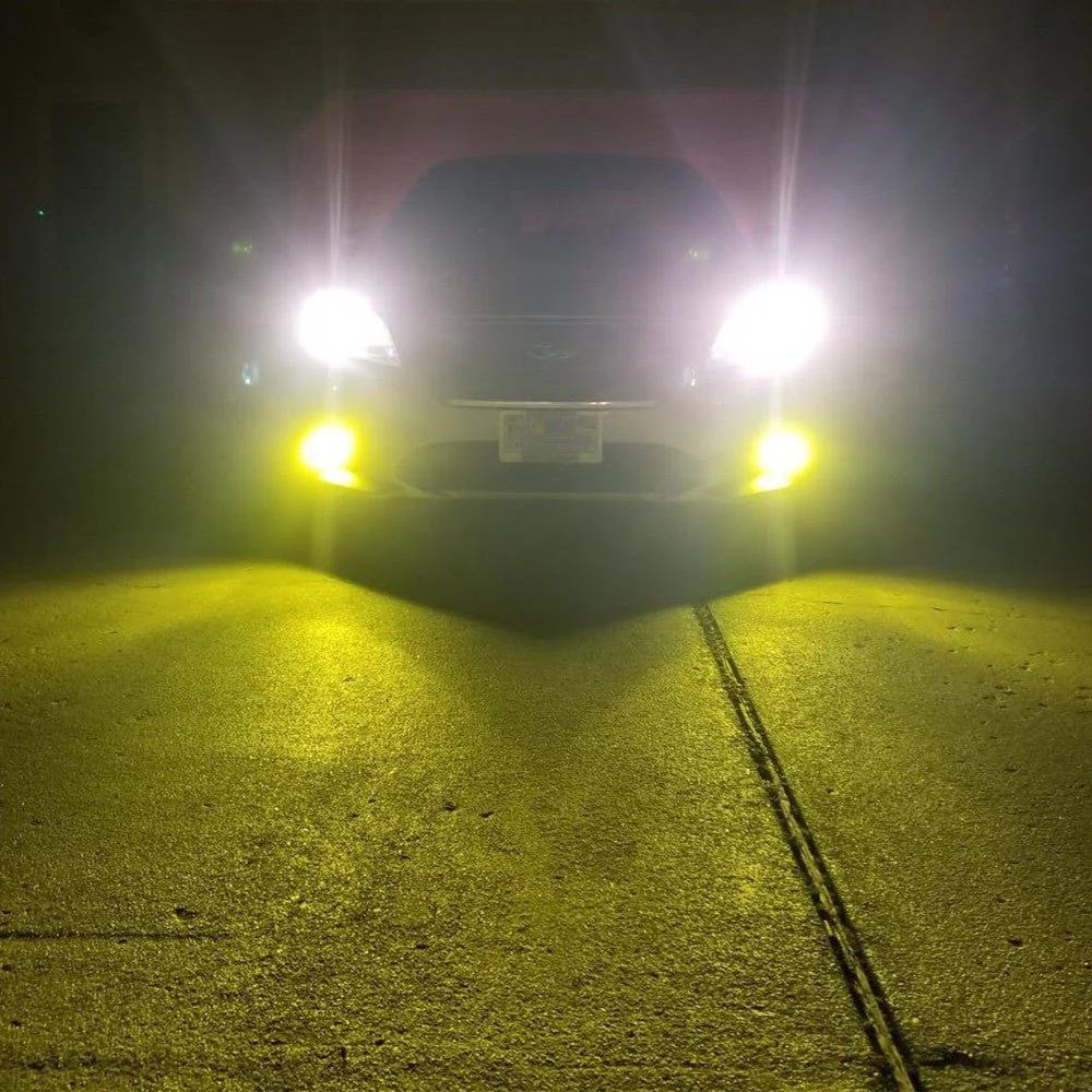 H8 H9 H11 LED Switchback White/Yellow Forward Lightings, Fog Lights Bulbs - Image 9
