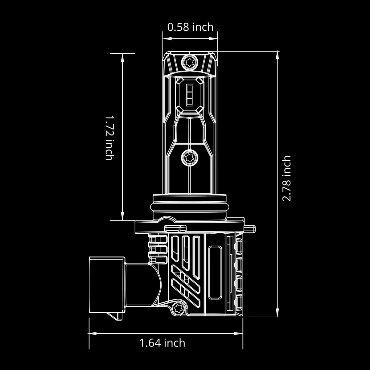 Mini HB3 9005 LED Forward Lightings Bulbs, H10 Fog Lights, DRL, White - Image 7