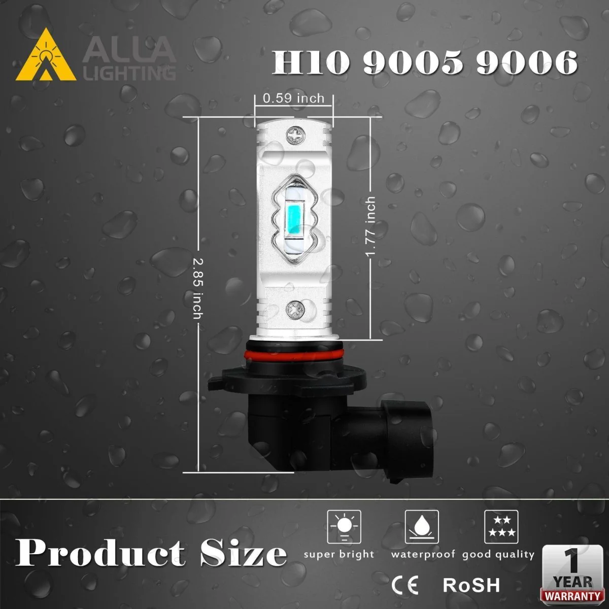 HB4 9006 LED Fog Lights Bulbs 12V, 6K White/3K Yellow/Red/8K Blue - Image 19