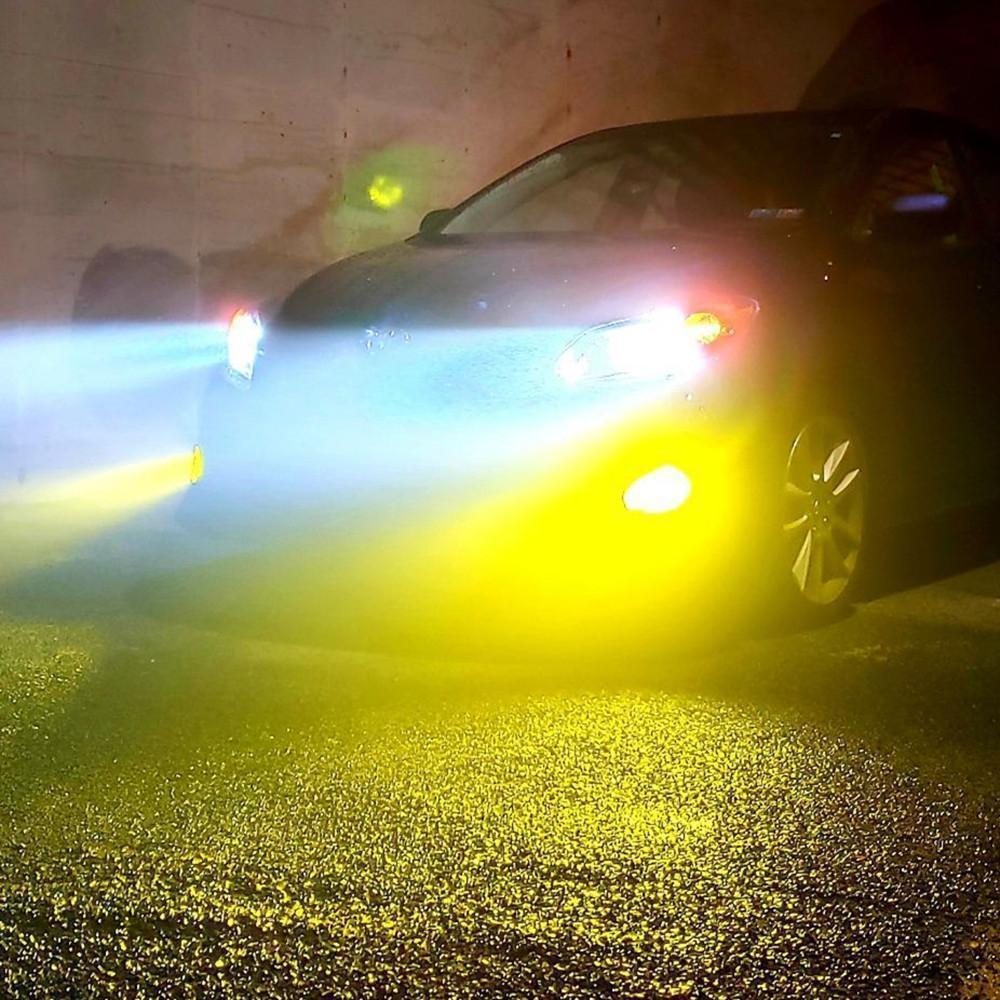 HB4 9006 LED Fog Lights Bulbs 12V, 6K White/3K Yellow/Red/8K Blue - Image 7