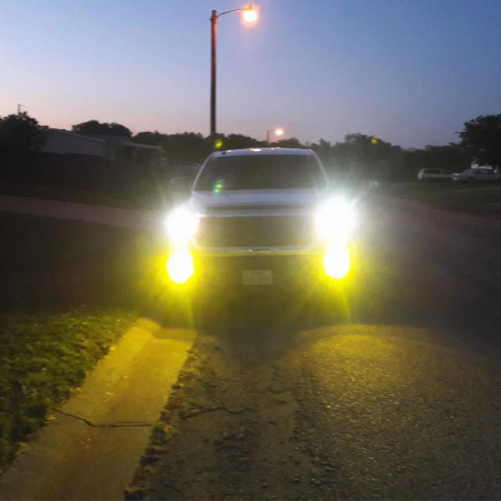 HB4 9006 LED Fog Lights Bulbs 12V, 6K White/3K Yellow/Red/8K Blue - Image 8