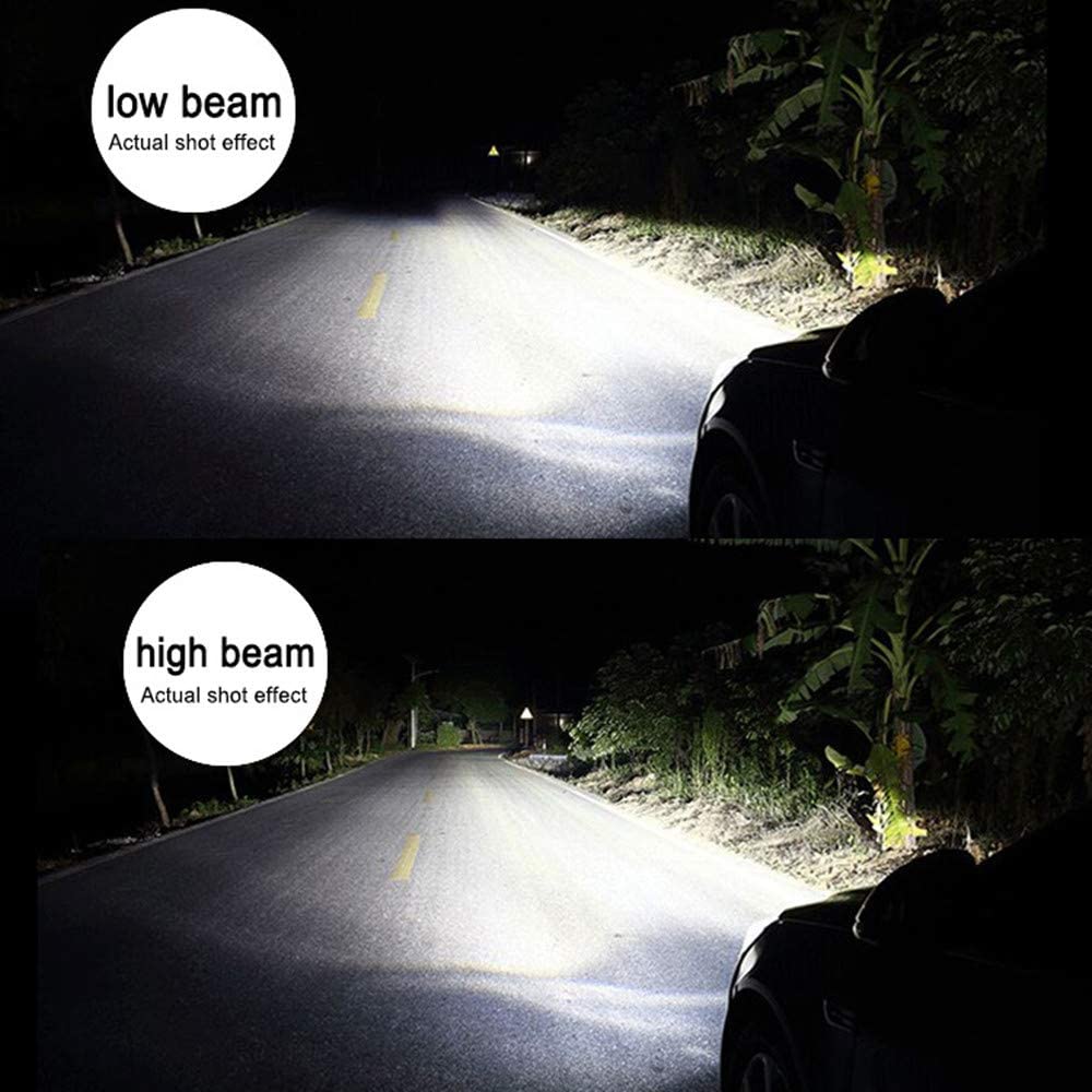 Mini H11 9005 Combo LED Forward Lightings Bulbs High/Low Dipped Beam Replacement, White - Image 2