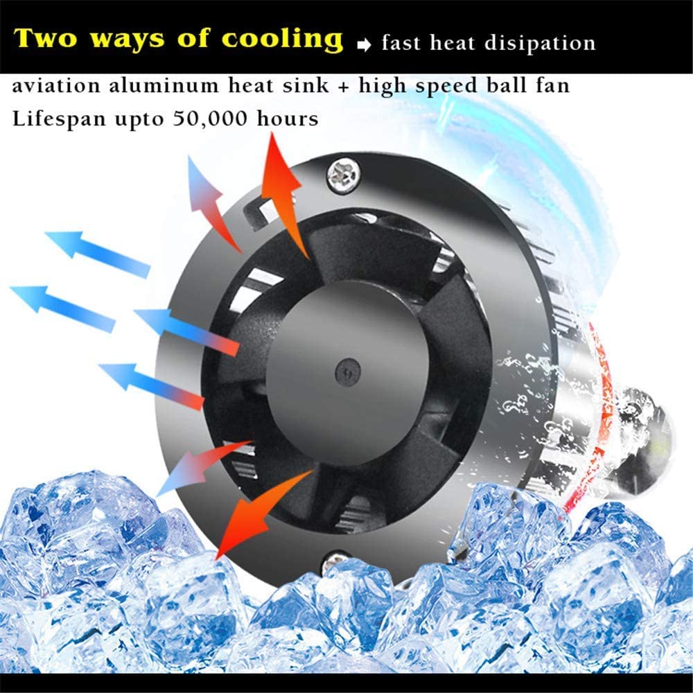 Mini H11 9005 Combo LED Forward Lightings Bulbs High/Low Dipped Beam Replacement, White - Image 6
